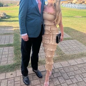 V Chapman Lily Dress in Warm Sand | Size 0